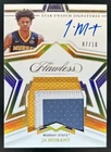 2022-23 Panini Flawless Ja Morant Star Swatch Signatures Patch Gold Auto #/10