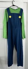 Super Mario Adult Retro Luigi Costume large.