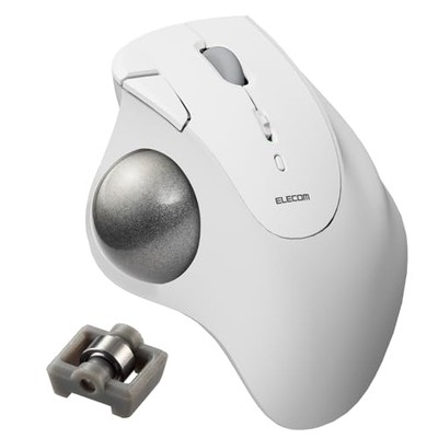 ELECOM Ergonomic Comfort Design Trackball IST Bluetooth 5.3 Super-Smooth