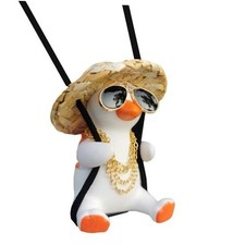 Funny Swinging Duckar Mirror Hanging Ornament -ool Automotive Rearview Mirror C