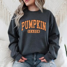 Retro Pumpkin Season Sweatshirt Fall Autumn Vintage Halloween
