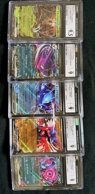 CGC Graded Pokémon Lot 5 Slabs Team Rocket Crobat Kingdra WoChien Koraidon Ex