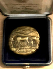 EGIDIO AMBROSETTI - MEDAGLIONE IN BRONZO con certificato di autenticità