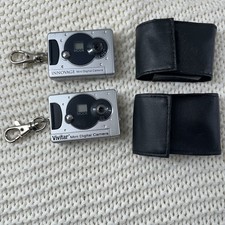 Lot Of 2 Vivitar Innovage Mini Digital Camera Fits on a Keychain with case