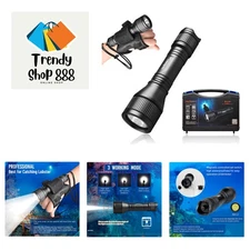 D550 Dive Light 1000 Lumens Scuba Diving Flashlight 3 Modes  Waterproof Under...
