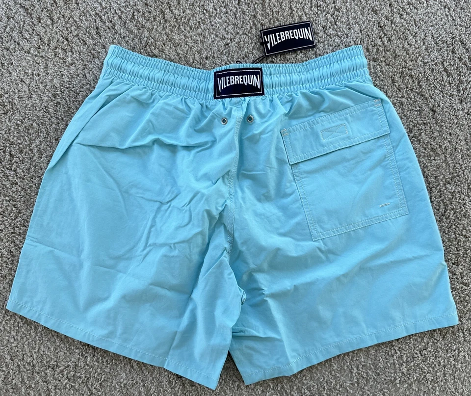 NWT 100% Authentic Vilebrequin VINTAGE Swim Trunks-LIGHT BLUE - M - MEN - MEDIUM - Image 2 of 4