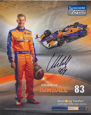 Indycar Original Handsigned Autograph Charlie Kimball
