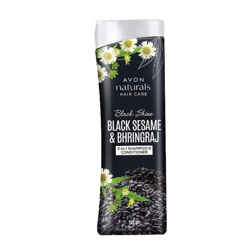 Avon Natural Black Shine Bhringraj 2-in-1 Shampoo & Conditioner 180ml