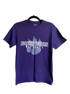Northwestern University Wildcats Champion T-Shirt Womens S Purple Graphic Tee