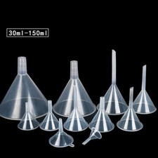 Clear Plastic Funnel Reusable Kitchen Funnel Lab PP Funnels, Essential Oils
