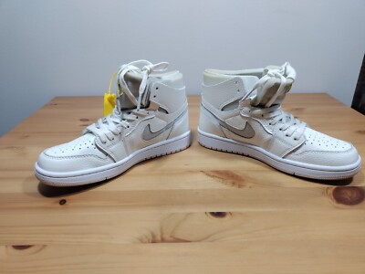 Size W5.5 - Nike Air Jordan 1 High Zoom Air CMFT Pearl White