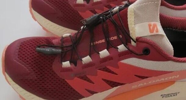 Scarpe Salomon Sense Ride 5 GTX impermeabili rosse escursionismo trail running donna 9