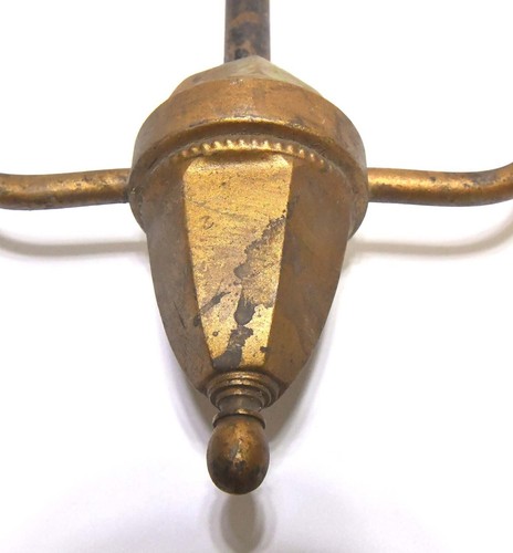 LAMPADARIO VINTAGE OTTONE GOCCIA 2 LUCI GOCCIA INTERRUTTORE A PALETTE PRESE PARALUME - Foto 4 di 16