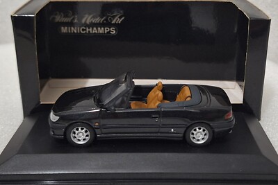 Peugeot 306 Cabriolet 1995 Black 1:43 Minichamps 430112531 Diecast