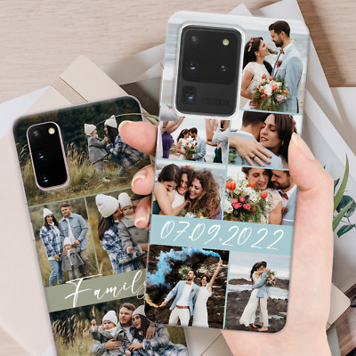 Personalisierte Handy Hülle Fotocollage Silikon Cover für Samsung S24 S23 S22 S21