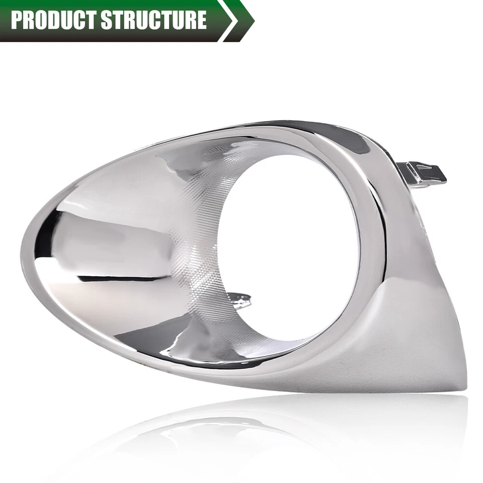 Bumper Fog Light Bezel Lamp Trim Left+Right Fit For 2013-2015 Lexus RX350 RX450h - Image 2 of 4