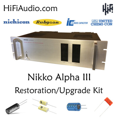 Nikko alpha III amplifier restoration recap repair service rebuild