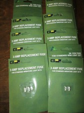 Lot of 12: Hofert 2- 3 AMP, 12 VOLT Replacement Fuses For Heavy Duty Mini light