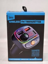 BRAND NEW: GADGET INNOVATIONS - WIRELESS FM TRANSMITTER WITH CHARGER  BLUETOOTH