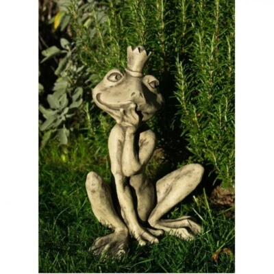 SCHÖNE FROSCHKÖNIGIN aus STEINGUSS NEU FROSTFEST FROSCH FRÖSCHE TIERE 24-50501 - Bild 1 von 4