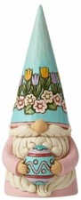 Jim Shore Heartwood Creek Pastel Color Easter Gnome Holding Egg Figurine 6008761