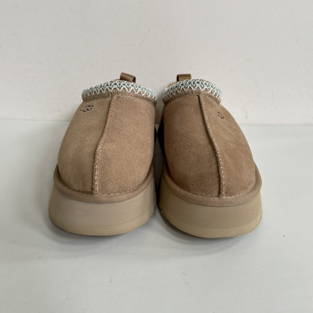 UGG WOMEN TAZZ SAND SHEARLING SUEDE PLATFORM SHOES US 8 / EU 39 / UK 6 image 3