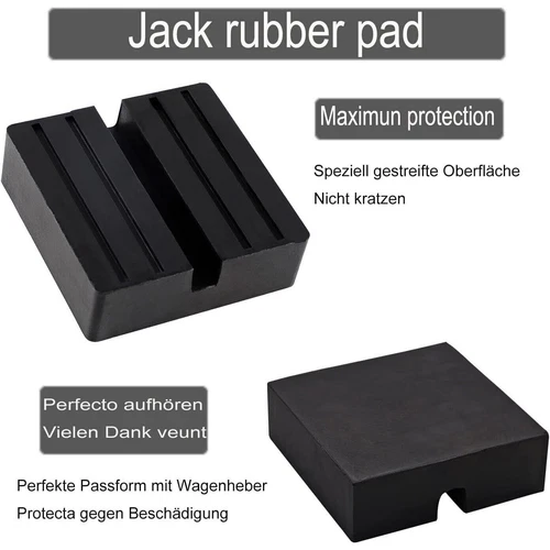 4x Gummiauflage Wagenheber Gummiklotz Gummiblock Gummiplatte Hebebühne Jack Pad - Bild 4 von 13