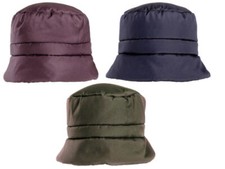 Ladies Quilted Bucket Hat Bush Shower Lightweight Short Brim Casual Outdoors Hat