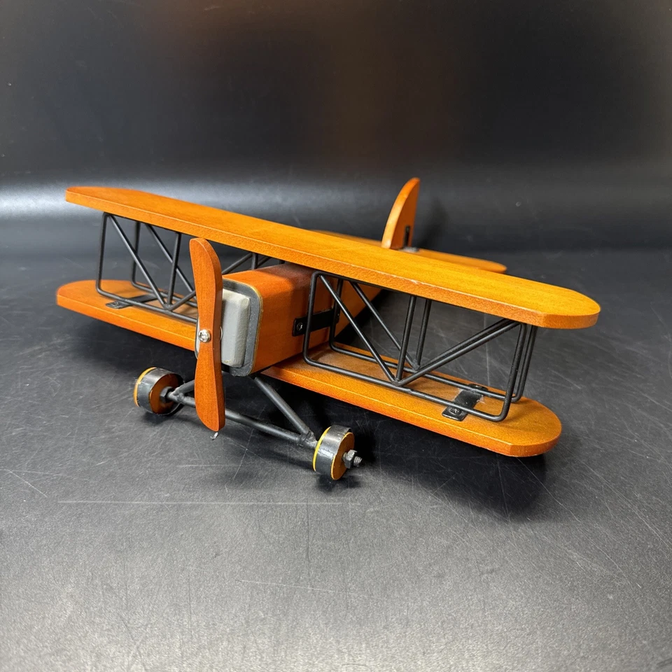 Wood Wooden Airplane Propeller 10"x8”x3" Toy Home Decoration Model/Used - Image 2 of 4