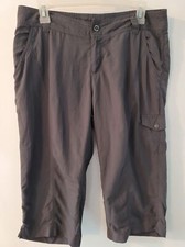 Columbia Pants Capris Gray Sun Protection Nyl...