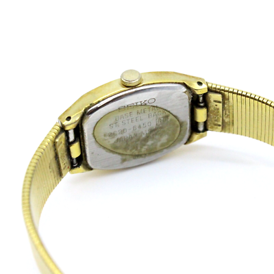 Vintage Seiko Watch Women\'s Classic Luxury Gold Tone 2C20-6450 Black Dial Vintage Seiko Watch Women main image 3