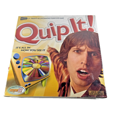 NEW FACTORY SEALED Quip It! DVD Game Original Package Creative Board Game