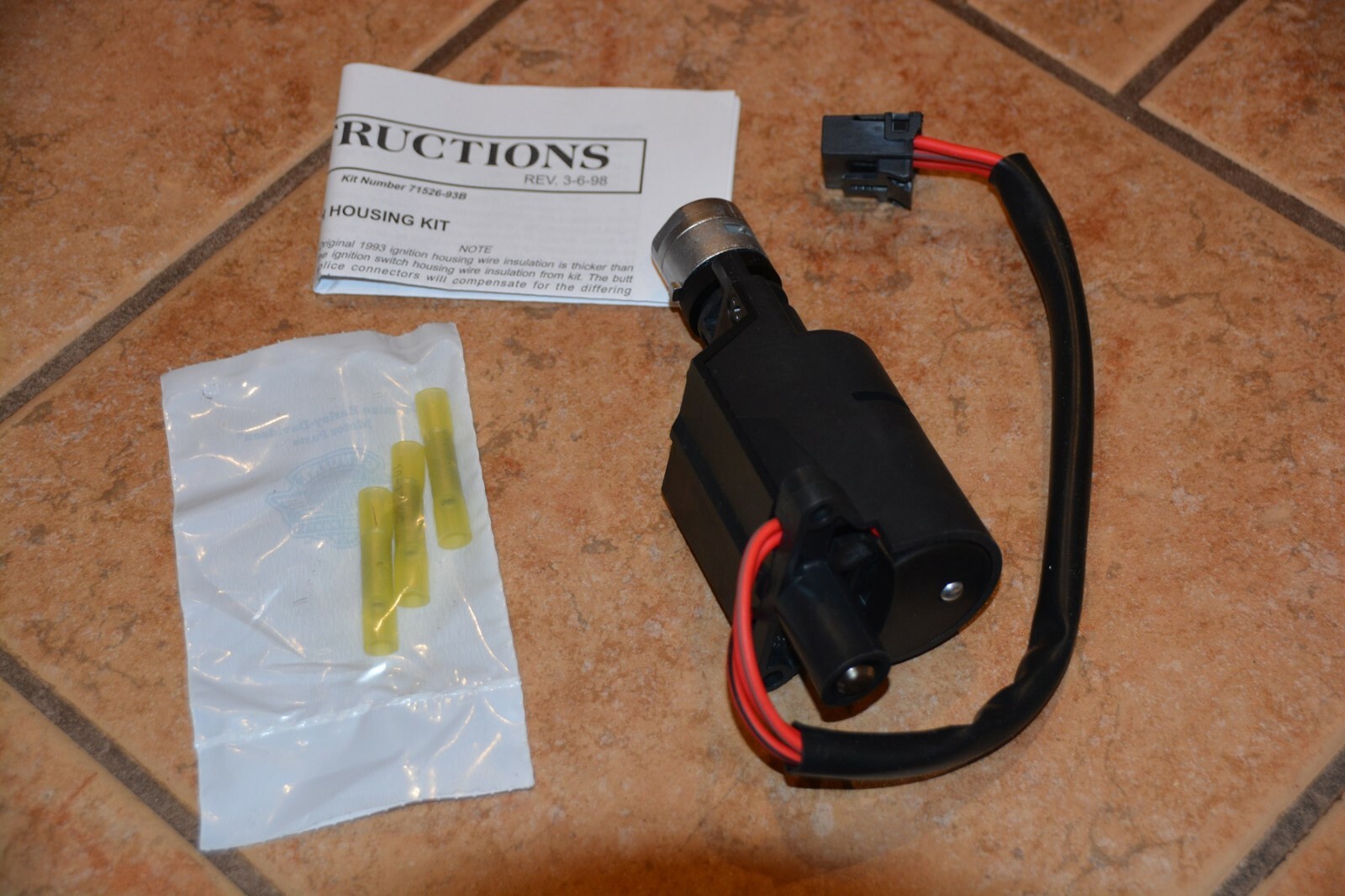 93 02 Harley Davidson Touring Ignition Switch Housing Made In U.S.A