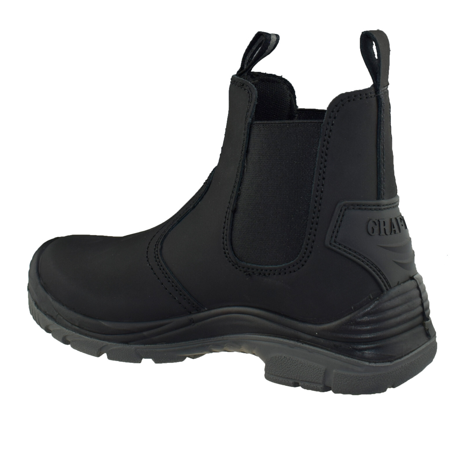 Grafters Leather Dealer Safety Boots Chelsea Lightweight Steel Toe Cap