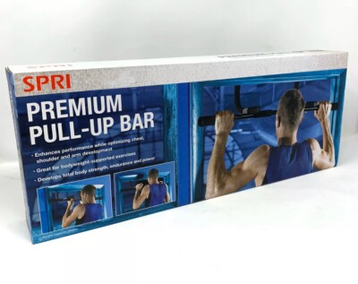 SPRI Premium Padded Iron Gym Pull Up Bar NEW