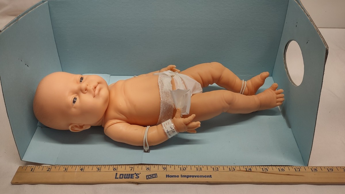 Rare Vintage 1986 Barval La Baby Realistic Boy Baby Doll NIB
