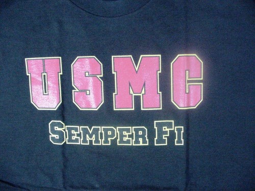 NEW USMC Semper Fi T-Shirt - Black L, XL or 2XL - Picture 2 of 3