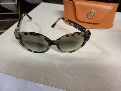 Tory Burch Sunglasses & Case Cateye Aztec Print Polarized  display picture 1