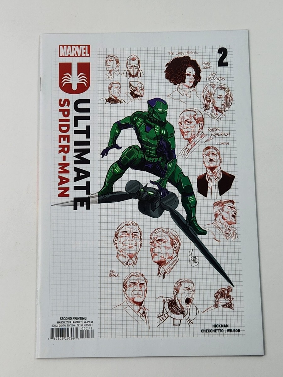 Ultimate Spider-Man 2 2nd Print Design Variant Marvel Comics 2024 VF&frasl;NM