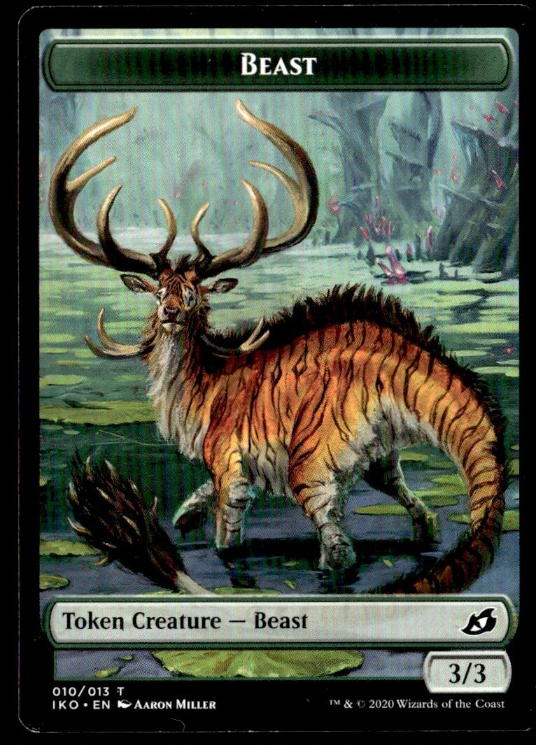 2020 Ikoria Lair of Behemoths Beast Token Common #10 MTG Card