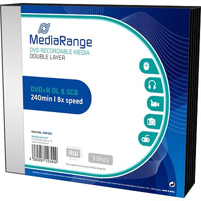 MediaRange DVD+R DL 8,5 GB, DVD-Rohlinge