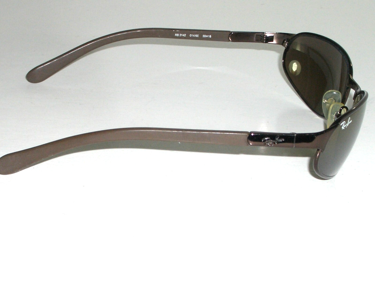 RAY BAN RB3142 014/6E 59[]18 GOLDEN MIRROR BROWNISH PYTHON METAL
