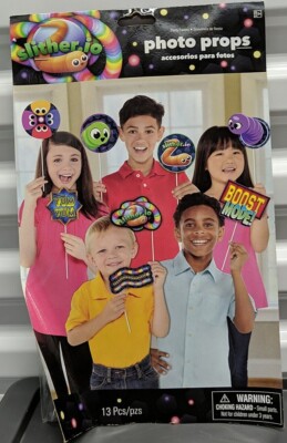 Slither.io Slither Snake Video Game Kids Birthday Party Favor Photo Props 13 pc