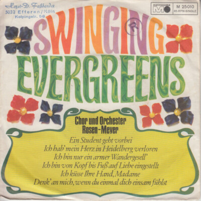 Orchester Rosen-Meyer Swinging Evergreens 1 & 2 Vinyl Single 7inch NEAR MINT