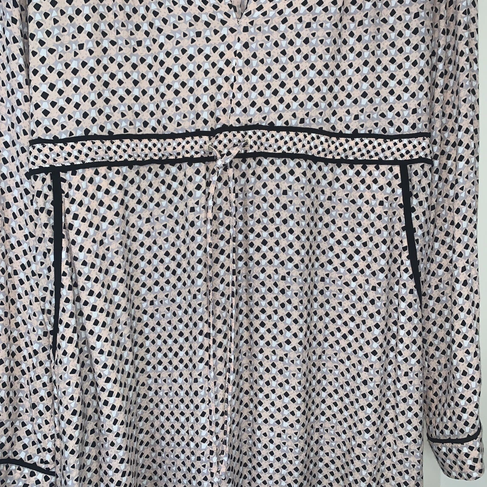 Seraphine Maternity Dress Size 4 Pink Black White Pockets Drawstring - Image 3 of 4