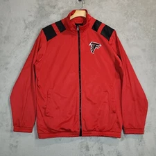 Atlanta Falcons NFL Team Jacket Mens XL Warm-up Full Zip Track G-III Red