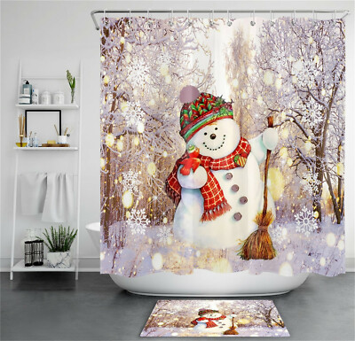 christmas shower curtain