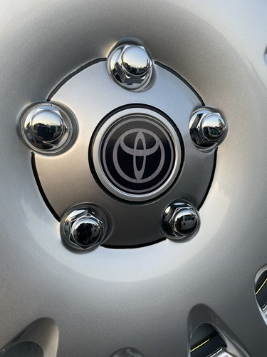 2007-2018 Toyota Camry 16" 14 Spoke Set Of 4 Hubcaps Aftermarket Black Emblem - Picture 3 of 7