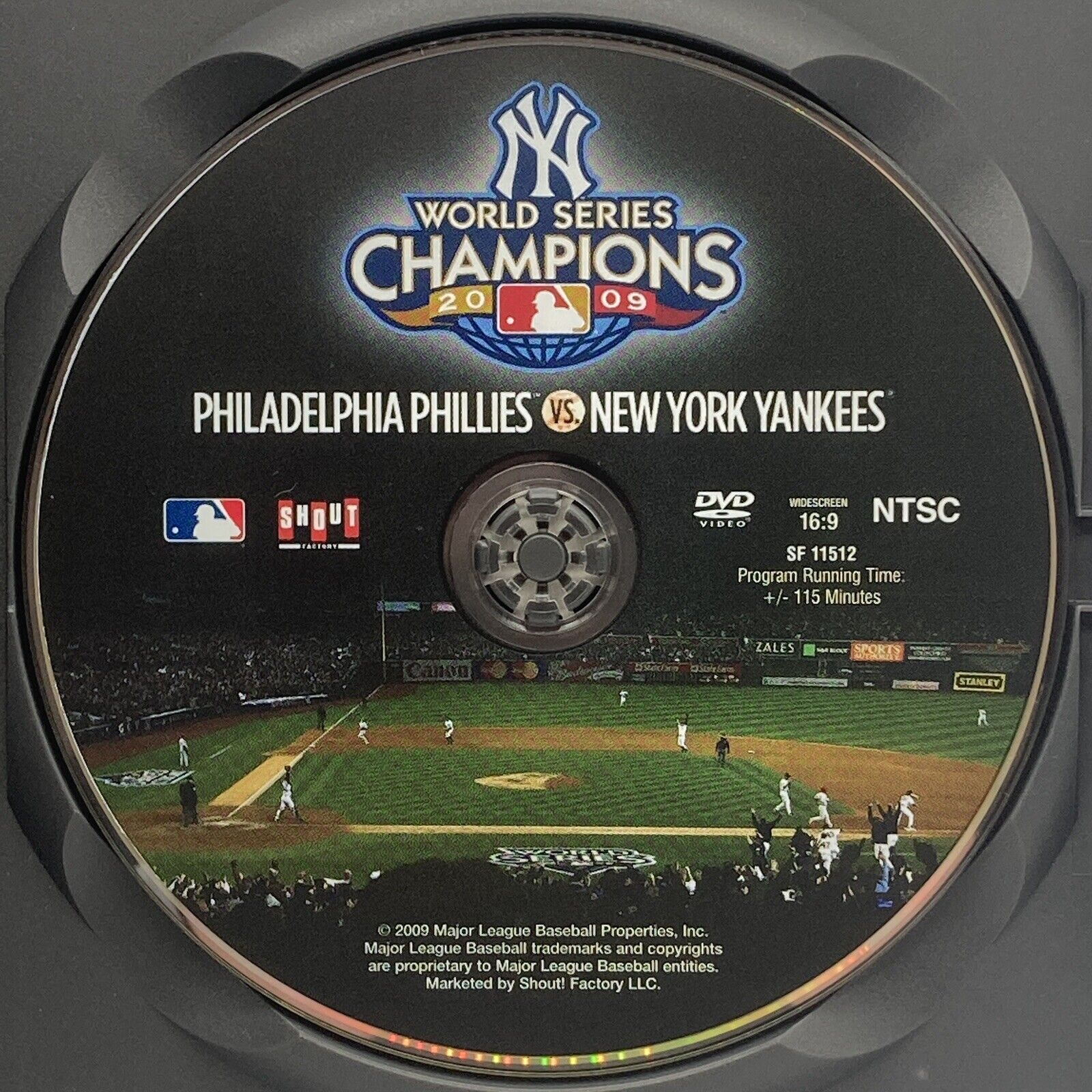 WORLD SERIES 2009 CHAMPIONS NEW YORK YANKEES DVD WS PHILADELPHIA PHILLIES  MLB 826663115123