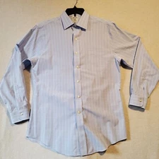 Brooks Brothers Shirt Mens Medium 16/34 Regent 100% American Supima Cotton Plaid
